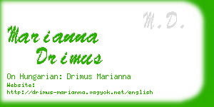 marianna drimus business card